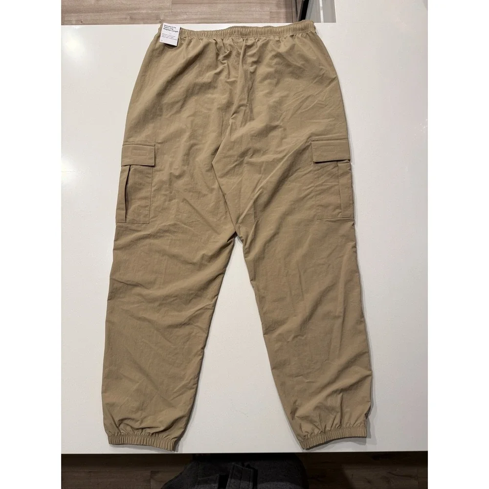 Nike Club Woven Cargo Pants HJ1990-297 Men's L Beige Lightweight Tapered